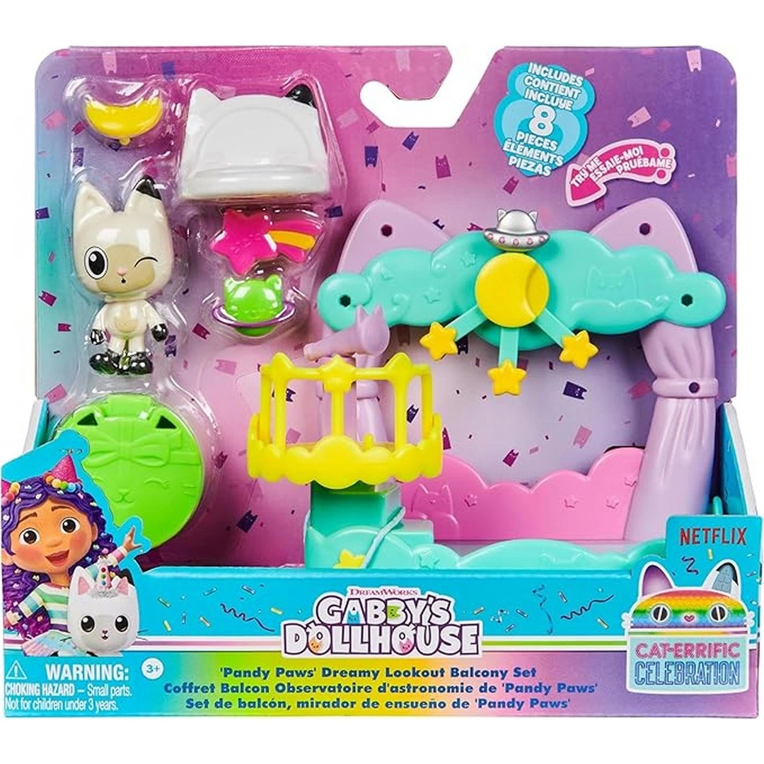 Gabby's Dollhouse Balcony Set Figure Set