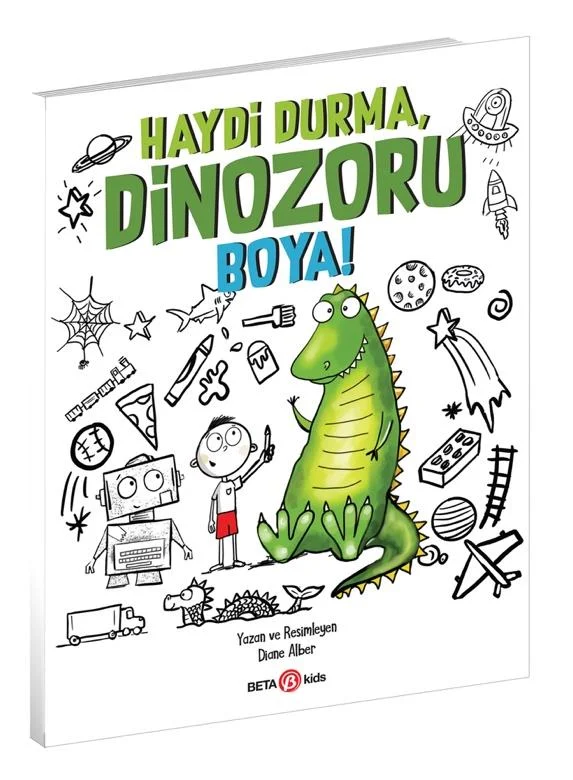 Go ahead and paint the dinosaur!