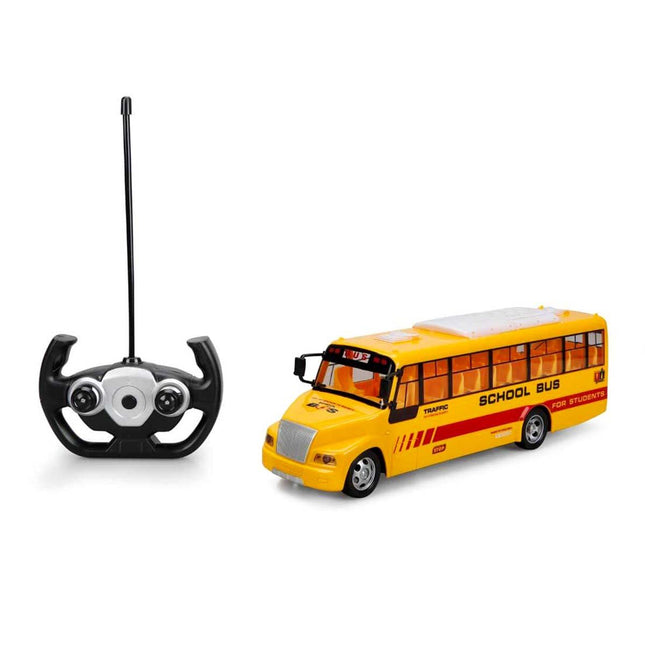 Remote Controlled Illuminated School Bus 32.5 cm
