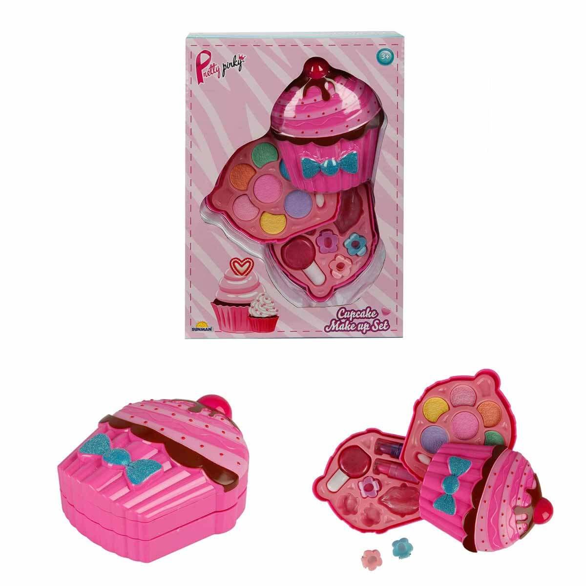 Cupcake Shaped 2-Layer Makeup Beauty Set