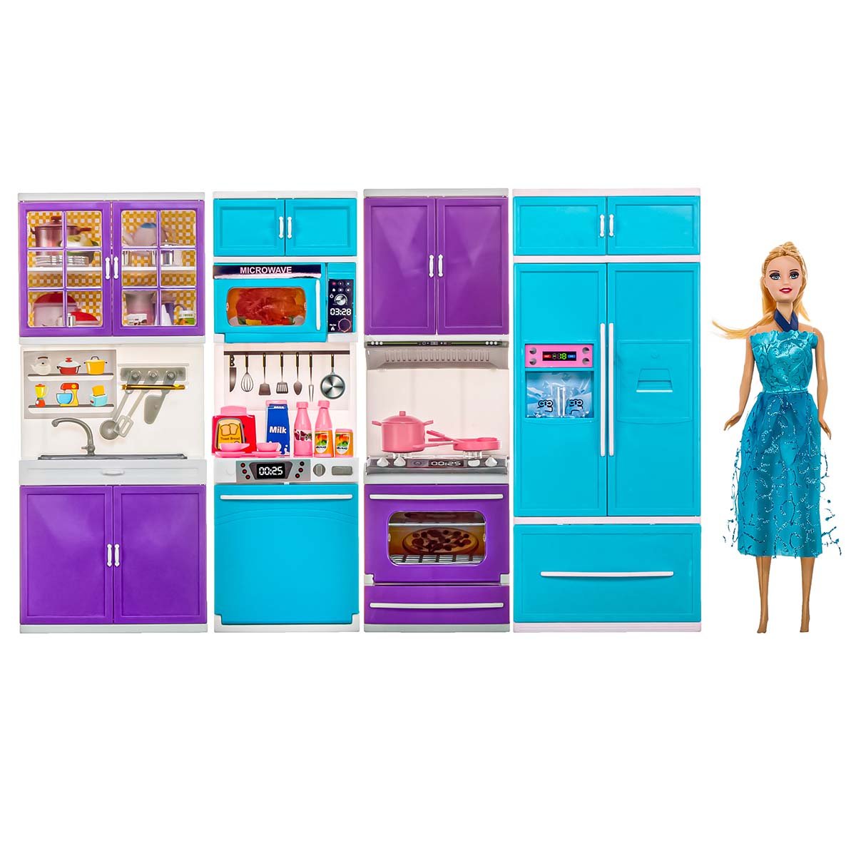 Frozen Baby and 4-Piece Kitchen Set