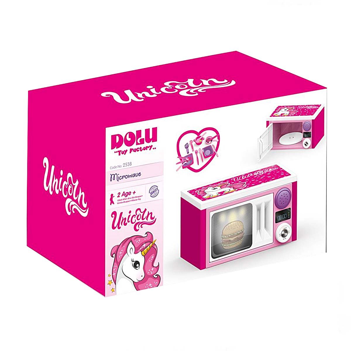 Pink Microwave Oven with Full Unicorn Sound