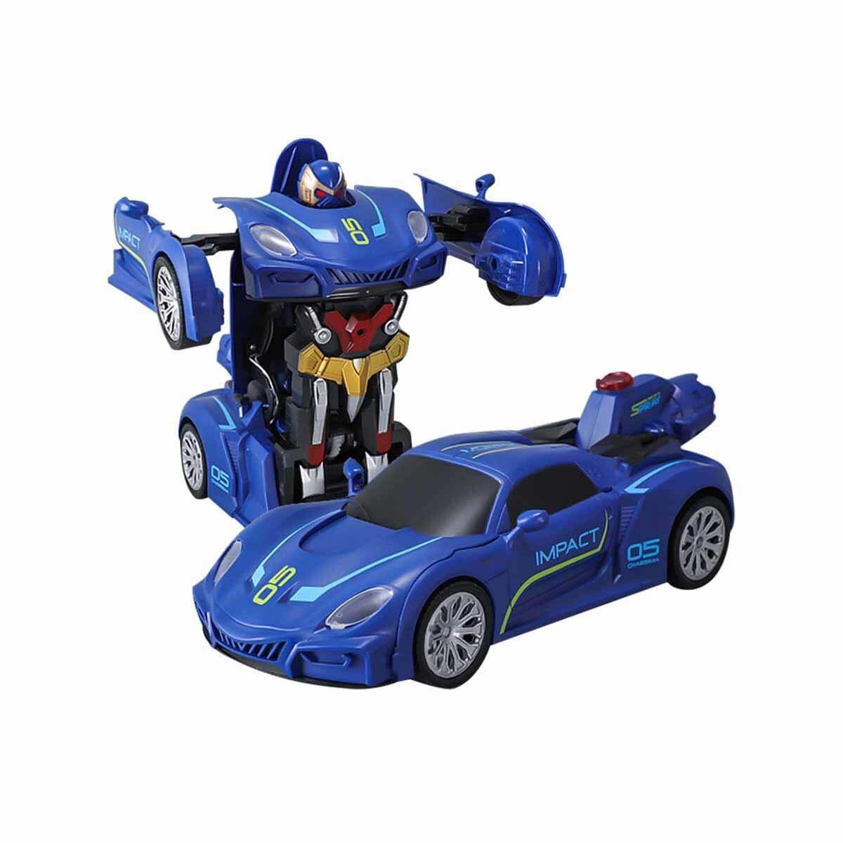 Transforming Robot Racer Remote Controlled Sound and Light Robot