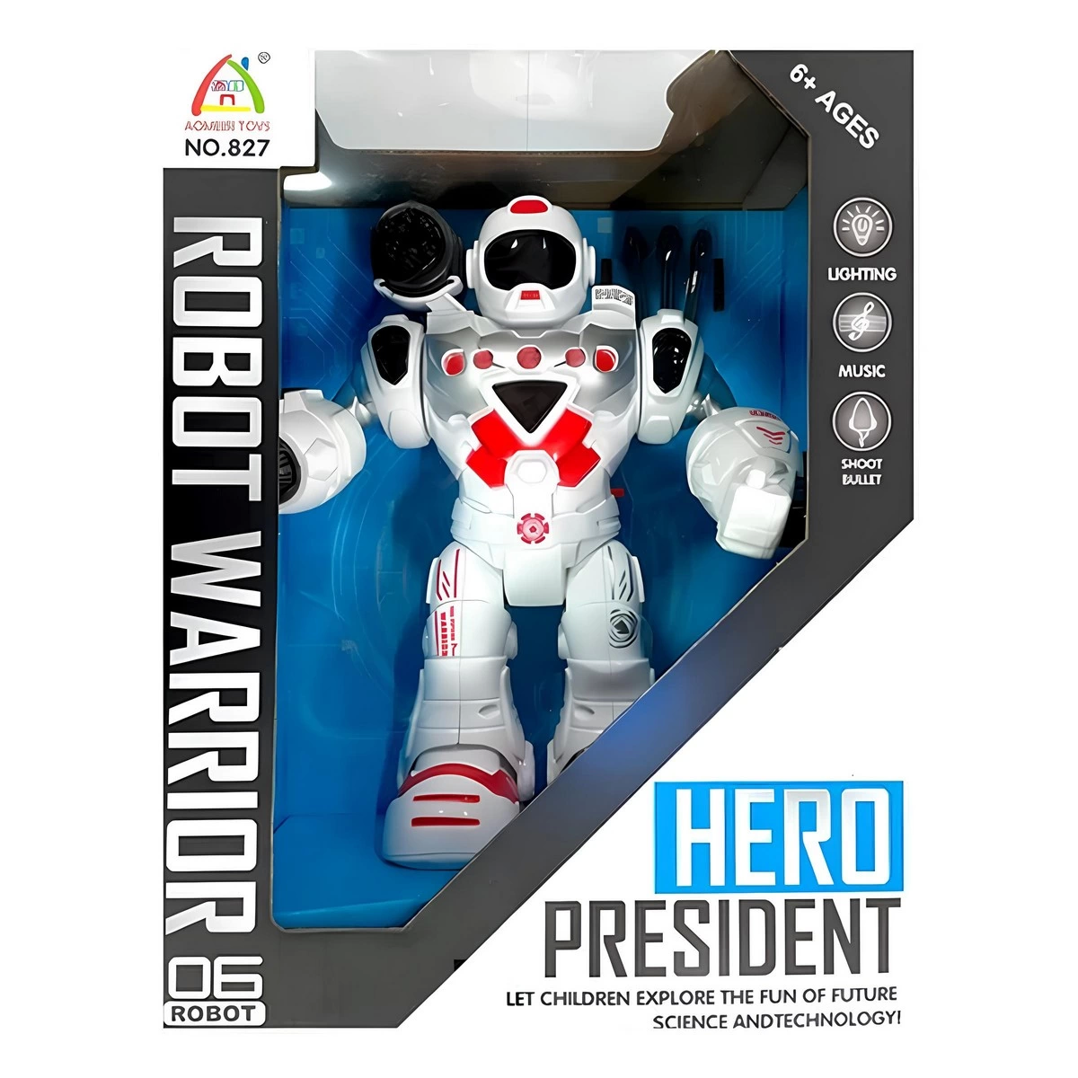 Animated, Light and Sound Arrow Shooting Toy Robot