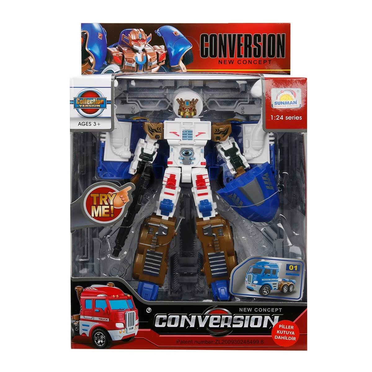 1:24 Transformable Robot with Sound and Light 22 cm