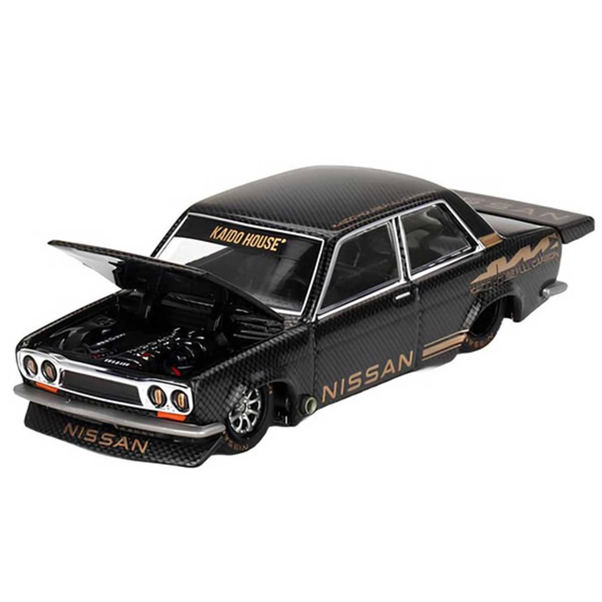 Mini GT 1:64 Datsun 510 Pro Street Full Carbon V1