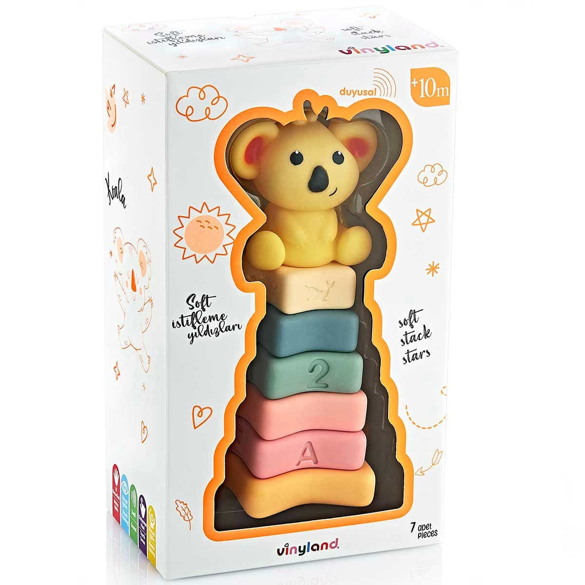 Vinyl and Soft Star Rings Koala 7-Piece Set 661877