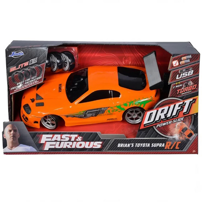 1:10 Fast & Furious 1995 Remote Control Brian's Toyota Supra Drift Turbo Car