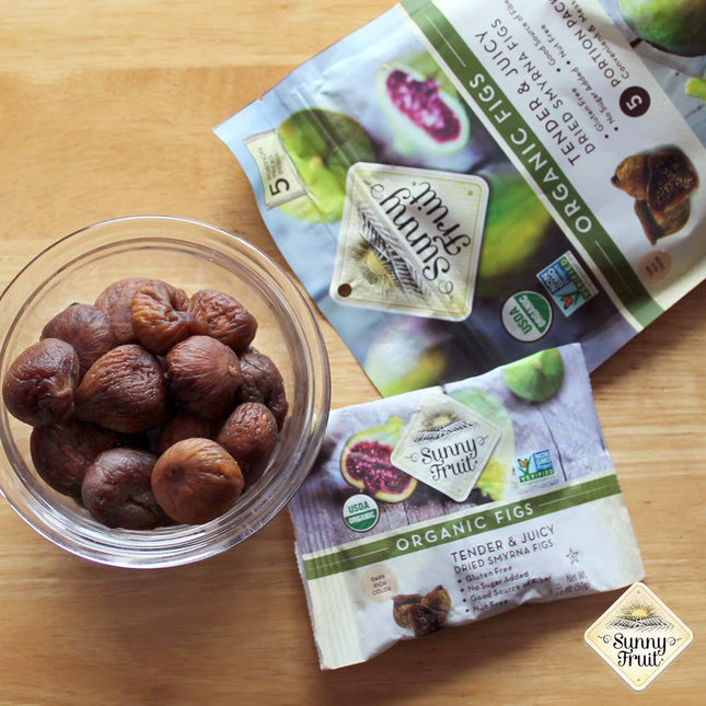 Sunny Fruit Organic Dried Fruit Assortment - Prunes, Figs & Apricots Variety, 3 Bags (15 Individual Portion Packs) | ORGANIC, NON-GMO, VEGAN, HALAL, KOSHER, NO PRESERVATIVES, NO SUGAR ADDED