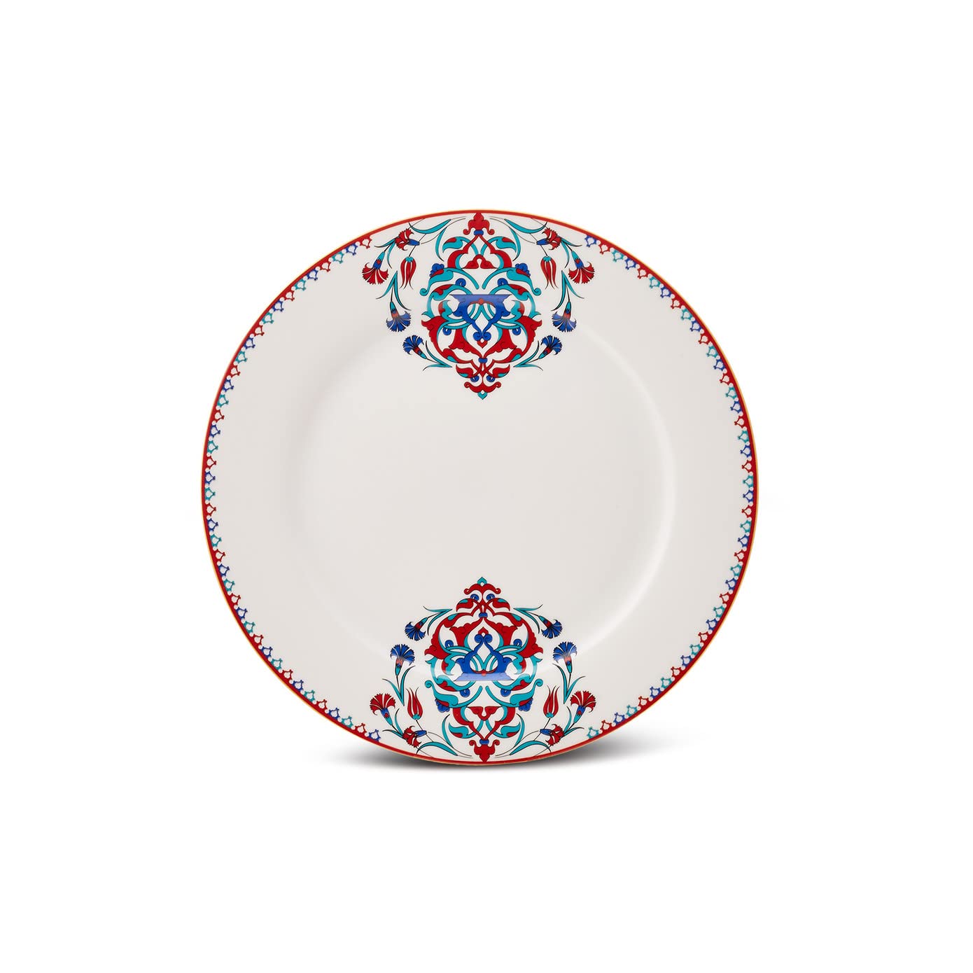 Karaca Nakkas 24-Piece Porcelain Dinner Set for 6 People, Unique Design, Crockery and Plates, Daily and Special Occasions, Chic and Elegant Table Service