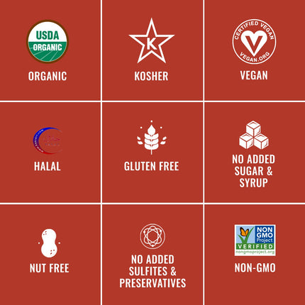 Sunny Fruit Organic Dried Pitted Deglet Nour Dates - 6 Bags (30 Individual Portion Packs)| Healthy, Convenient Superfood Snack Packs | ORGANIC, NON-GMO, HALAL, KOSHER, NO PRESERVATIVES, NO SUGAR ADDED