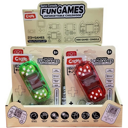 Mini Game Console with Toy Keychain