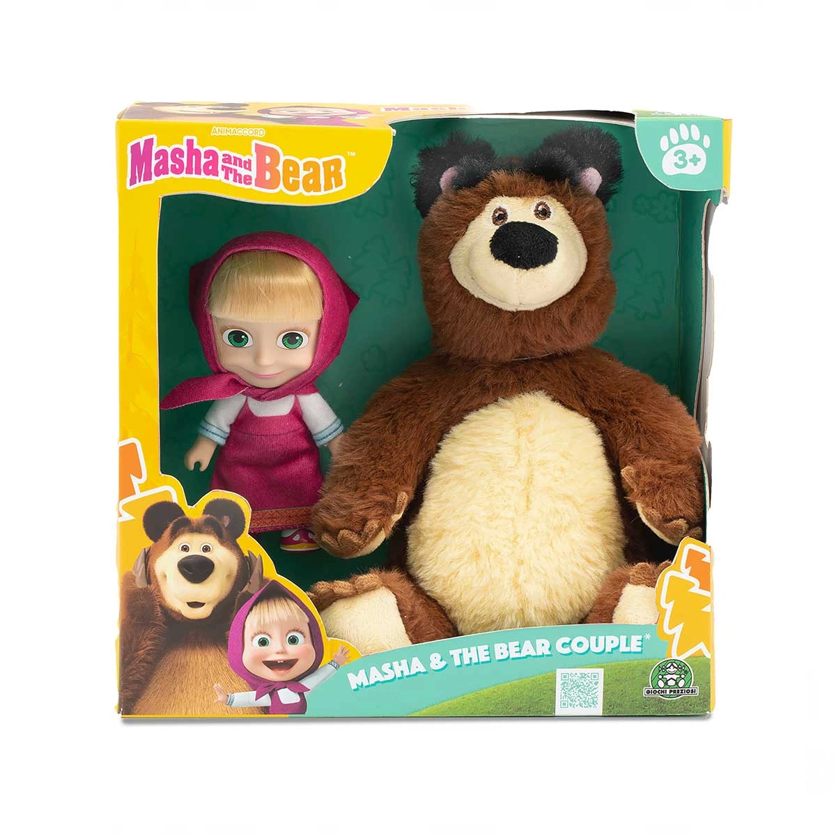 Masha and the Bear 20cm Plush 12cm Doll MHA21000