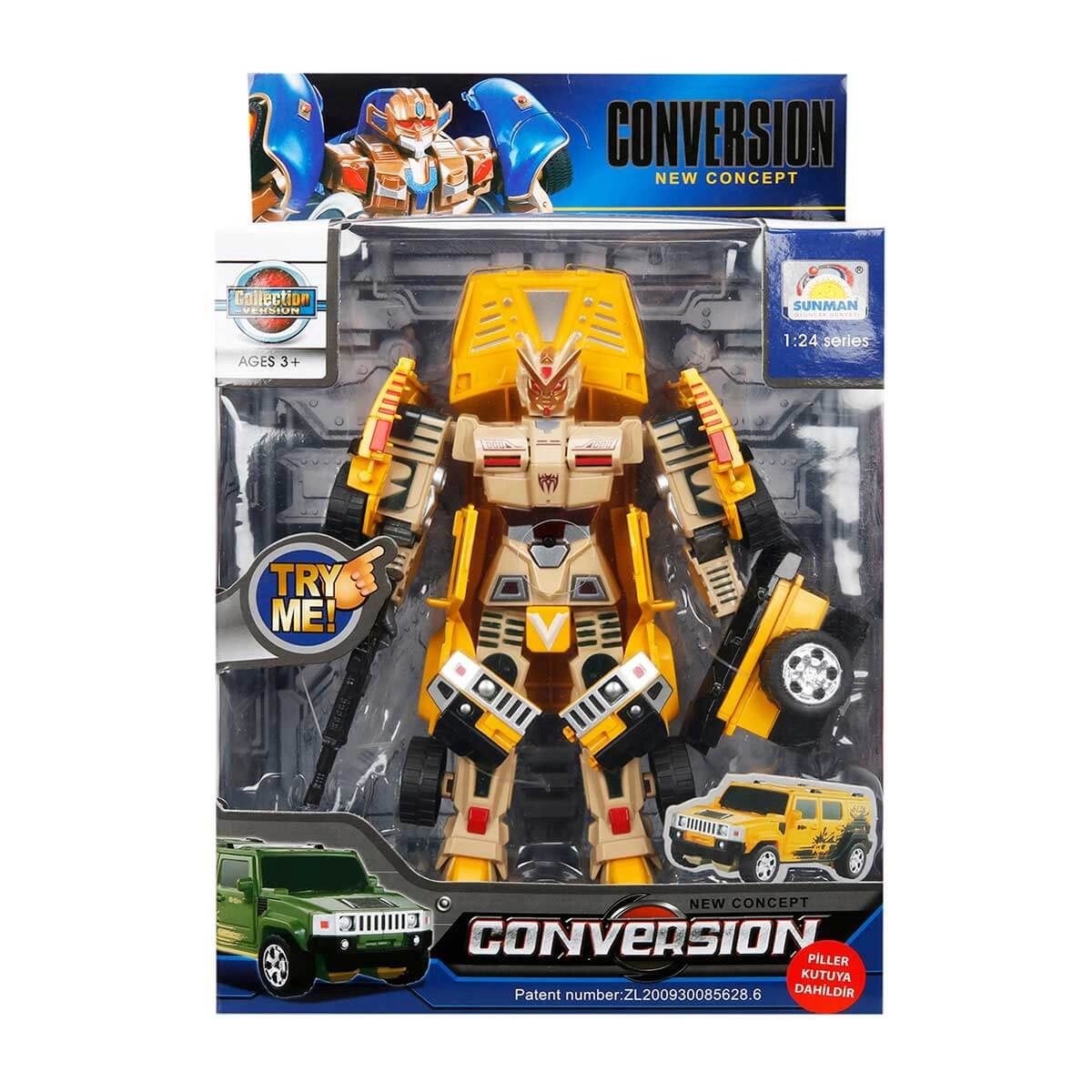 1:24 Transformable Robot with Sound and Light 22 cm