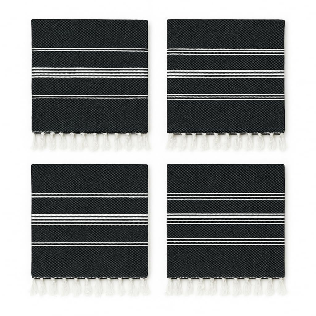 HAVLULAND Turkish Beach Towels Oversized, Quick-Dry & Sand-Free | Lightweight, Absorbent Bath Towels for Travel, Pool, Vacation & Beach | 40” x 72” Bulk Set