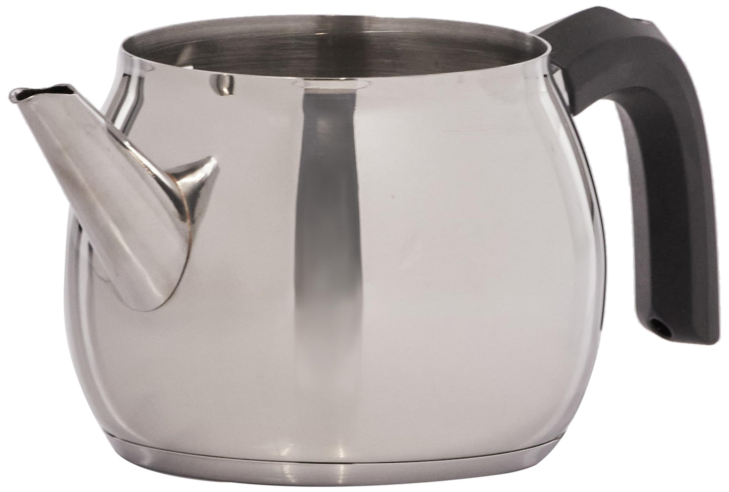 Karaca Belinay Teapot Set Silver Black, 18/10 Stainless Steel, Teapot/Lid (1 lt, 2.20 lb), Tea Kettle (1.6 lt, 3.5 lb), Suitable for Induction