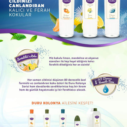 Duru Duru Duru Cologne - Lemon 900ml Plastic Bottle