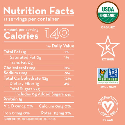 Sunny Fruit Soft Organic Dried Mangoes - 1 Pound Bulk Bag | Healthy, Sweet Snack | NON-GMO, VEGAN, HALAL, KOSHER, NO PRESERVATIVES, NO SULFIDES, NO SUGAR ADDED