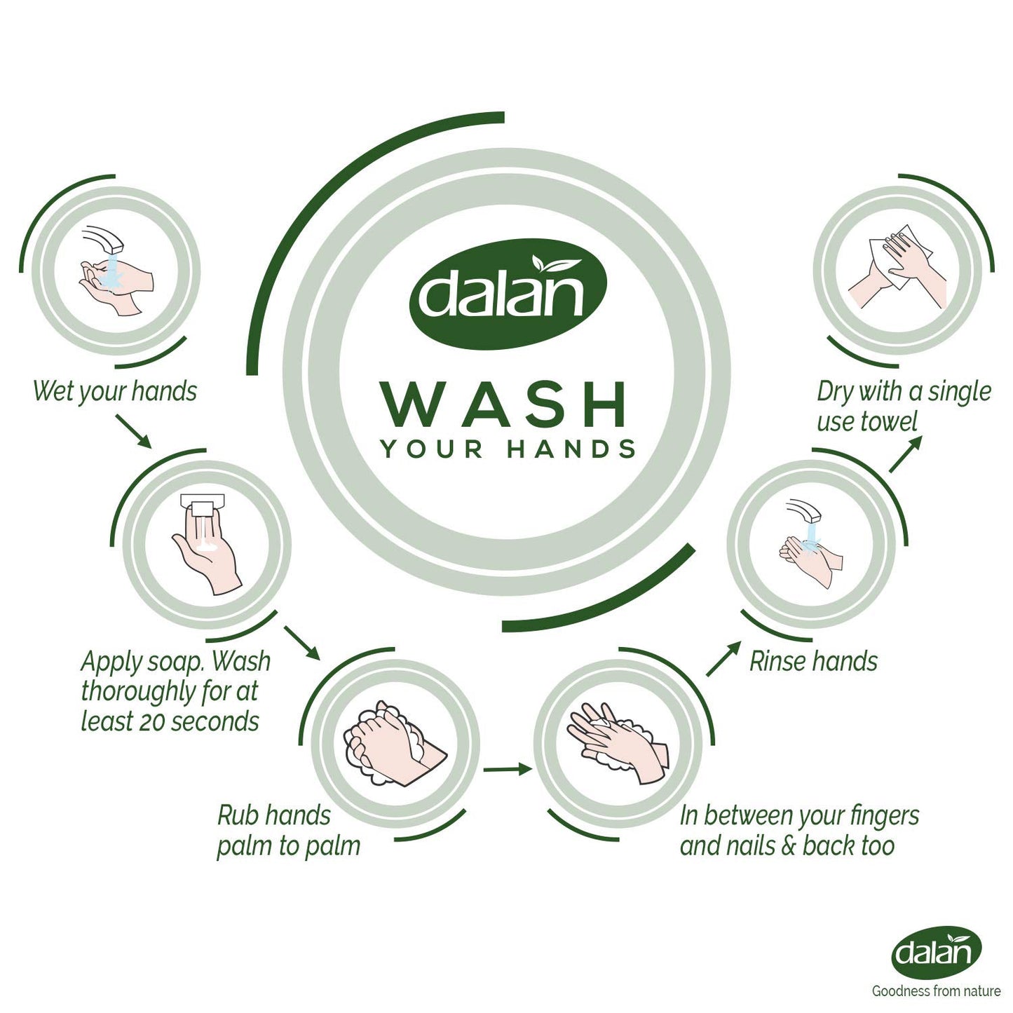 Dalan Therapy British Rose Ultra Moisturizing Liquid Hand Soap for Normal and Dry Hands Fresh Clean and Soft Feeling (13.5 Fl Oz / 400 mL (Pack of 1))