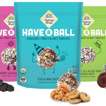 100% RAW Fruit & Nut Balls Variety 3-Pack - Have A Ball (3 x 9 Balls) - Whole Food Energy Snacks | NO Added Sugars or Preservatives | NON-GMO, VEGAN, GF & Kosher