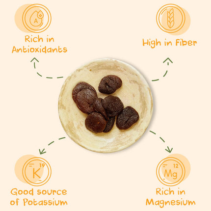 Sunny Fruit Organic Prebiotic Apricots - 6 Bags (30 Individual Portion Packs) | Convenient Snack Packs with Prebiotic Fiber | ORGANIC, NON-GMO, KOSHER, HALAL, NO PRESERVATIVES, NO SUGAR ADDED