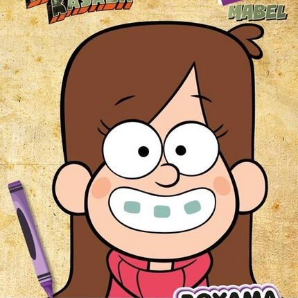 Disney Gravity Falls Mask Coloring Pages MABEL