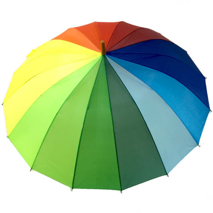 16-String Rainbow Automatic Rain Umbrella
