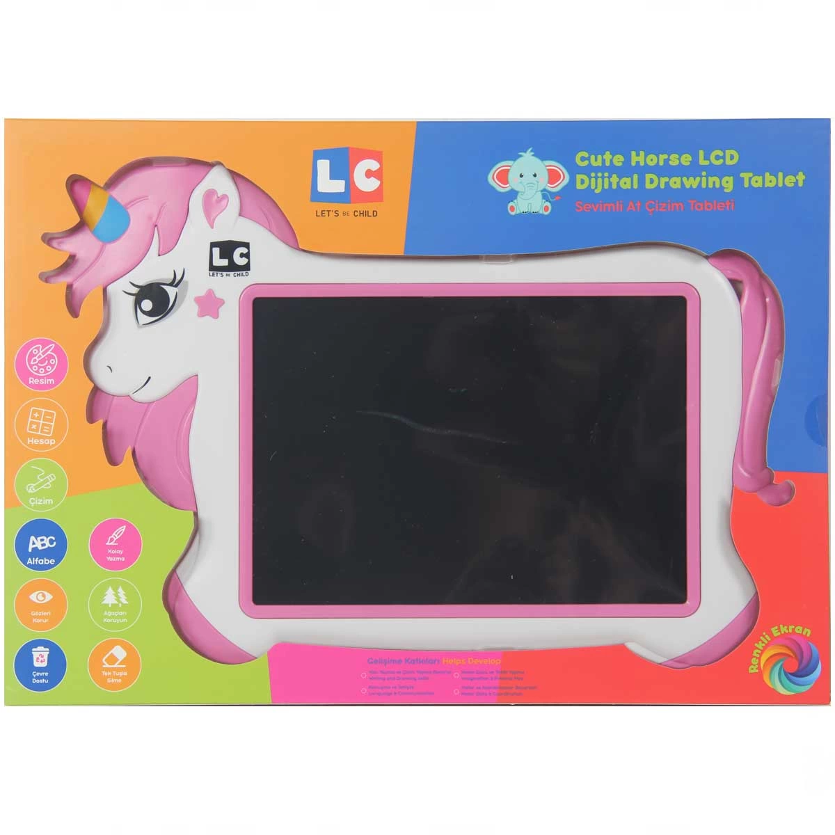 LC Cute Horse Drawing Tablet 22 cm