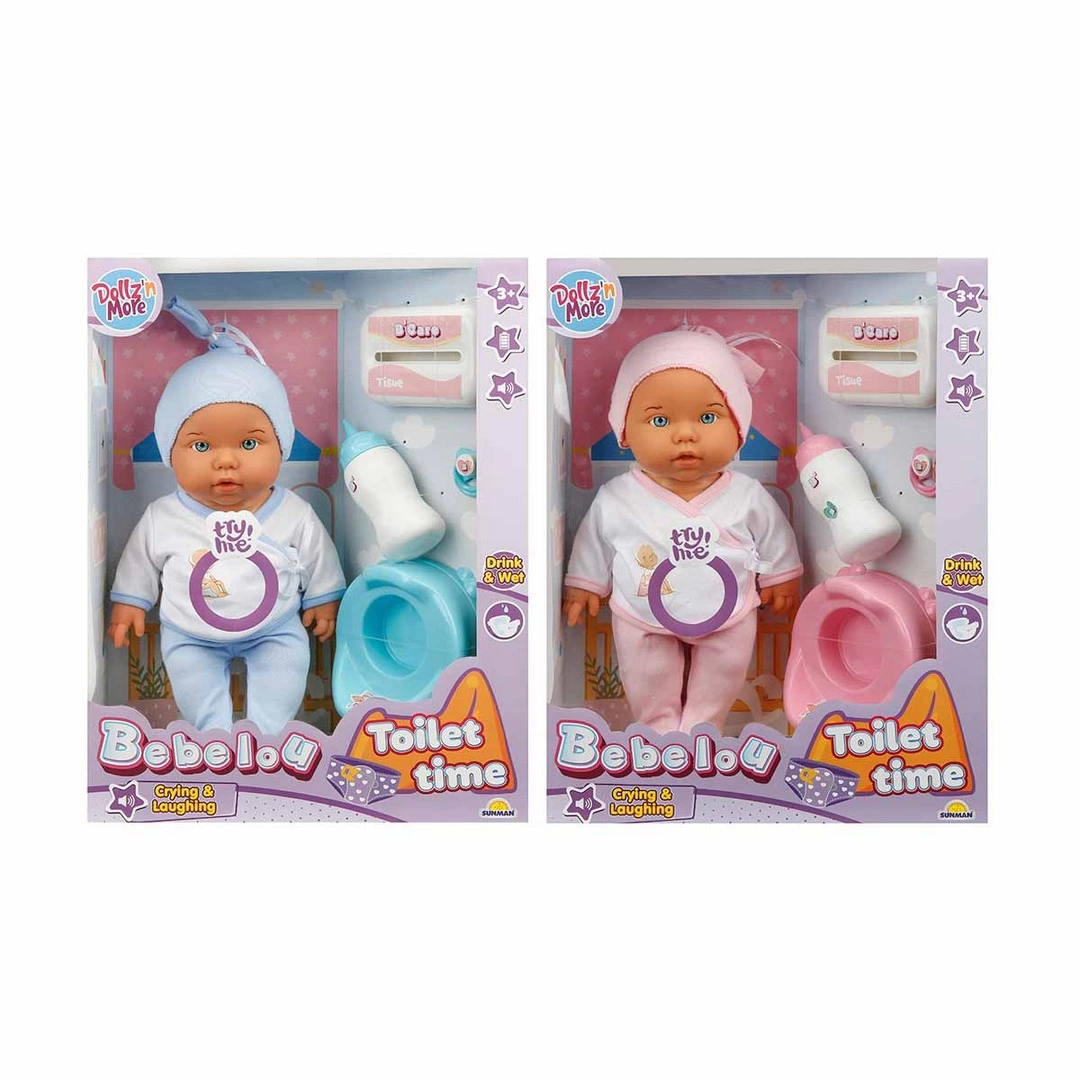 Bebelou Toilet Time Loud Laughing and Crying Baby