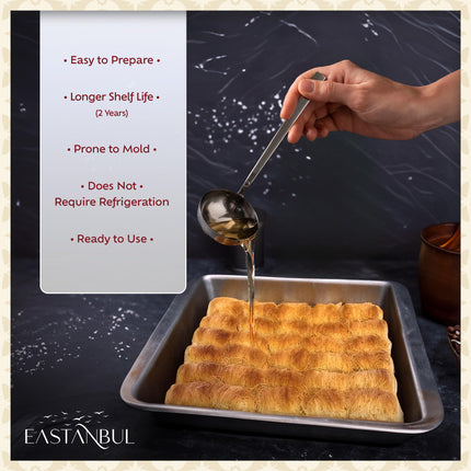 Eastanbul Kataifi Rolls Kataifi Shredded Fillo Dough (Syrup not included) Twisted Kadayif Pastry Dough, From Staple Syrup Sweetened Dessert, Ingredient for Dubai Chocolate, Shredded Wheat Cereal, 300g