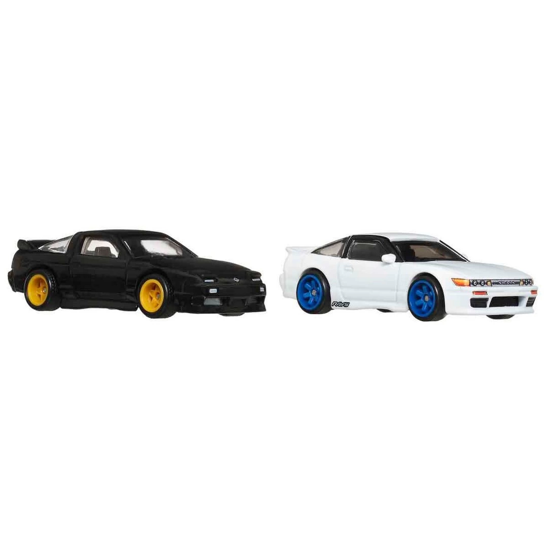 :64 Hot Wheels Premium Car Culture 2-pack 96 Nissan 180sx Type X And Nissan Sileighty