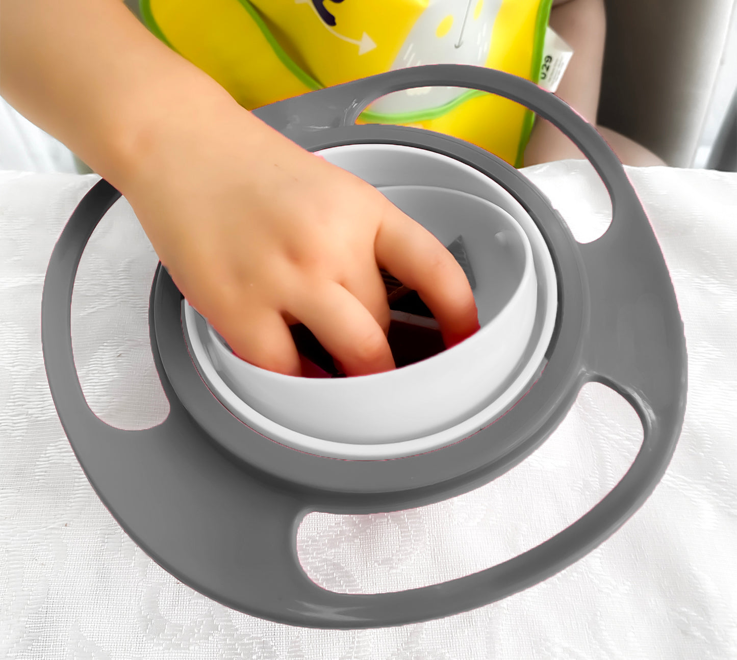 Babyjem amazing 360 rotating bowl no spill dishwasher safe