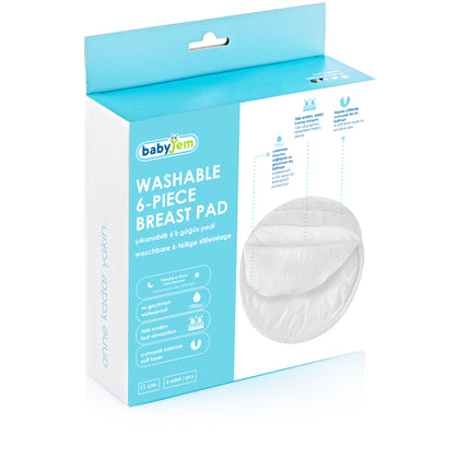 Babyjem washable breast pads / 6 pieces