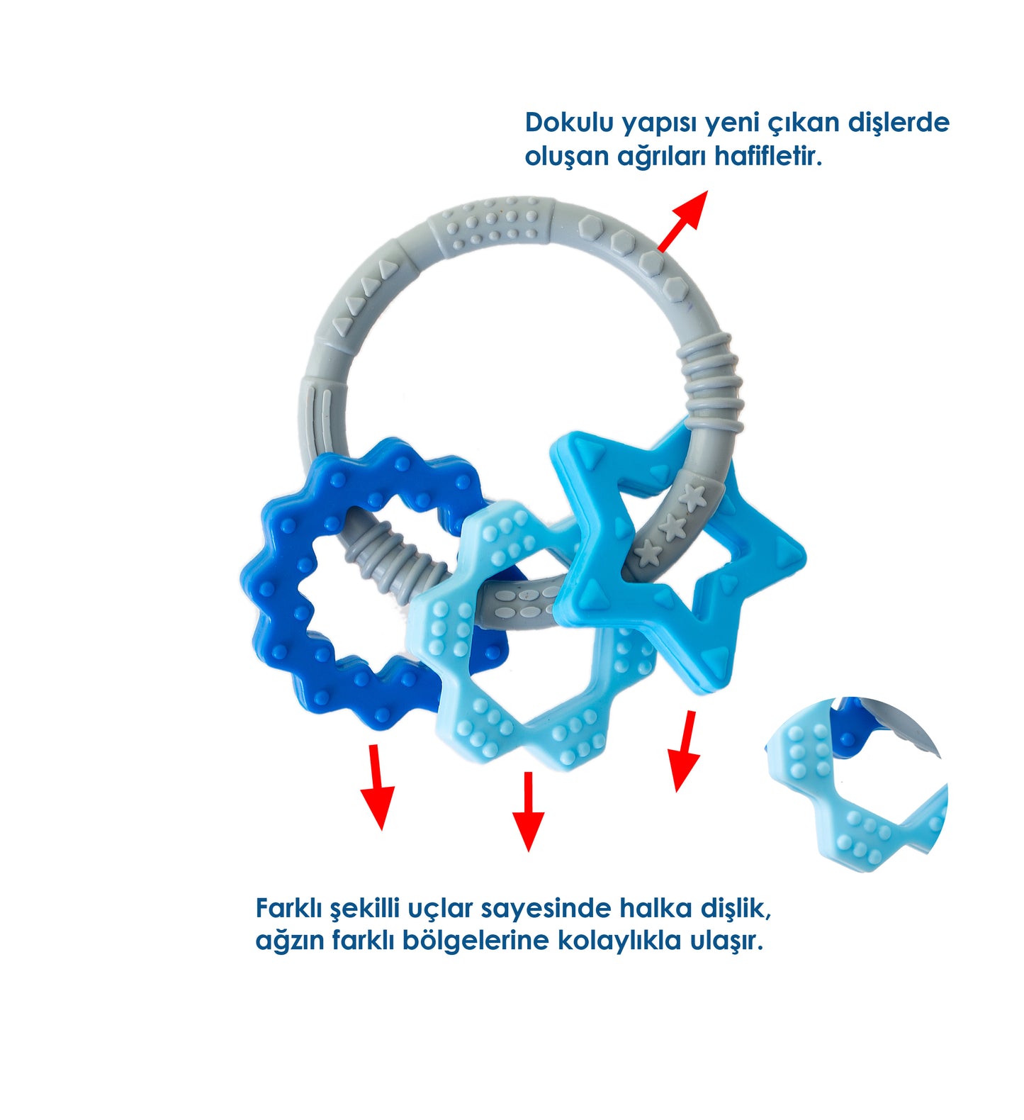 Babyjem silicon ring teether