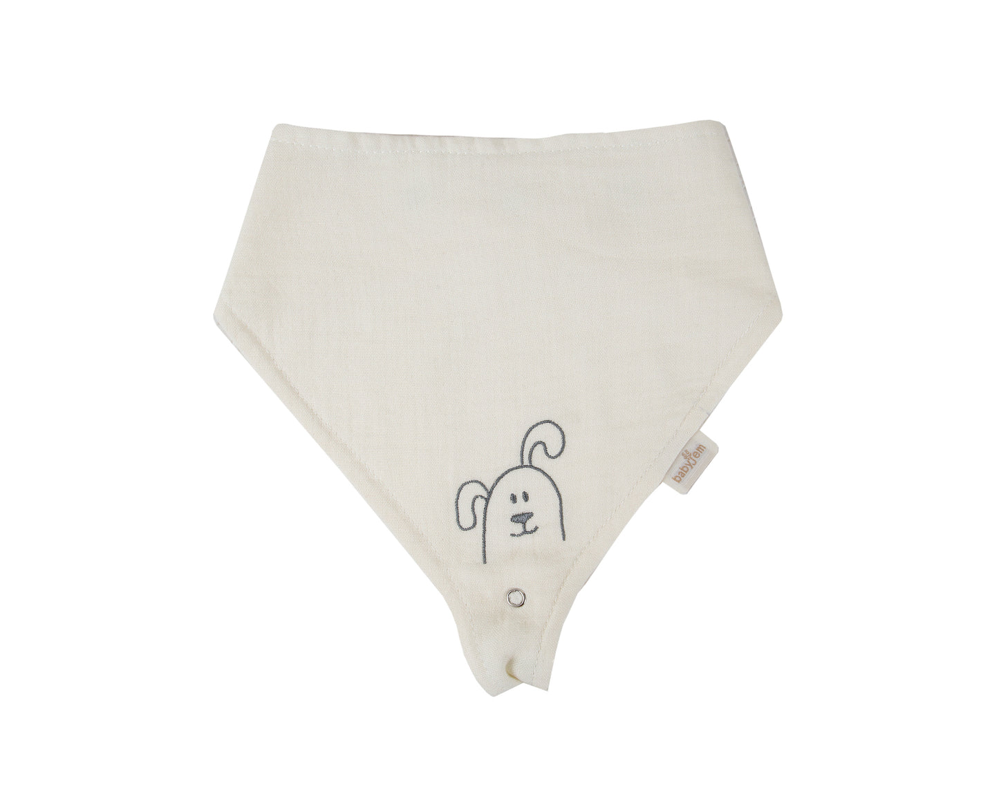 Babyjem 837 muslin bib with pacifier hanger