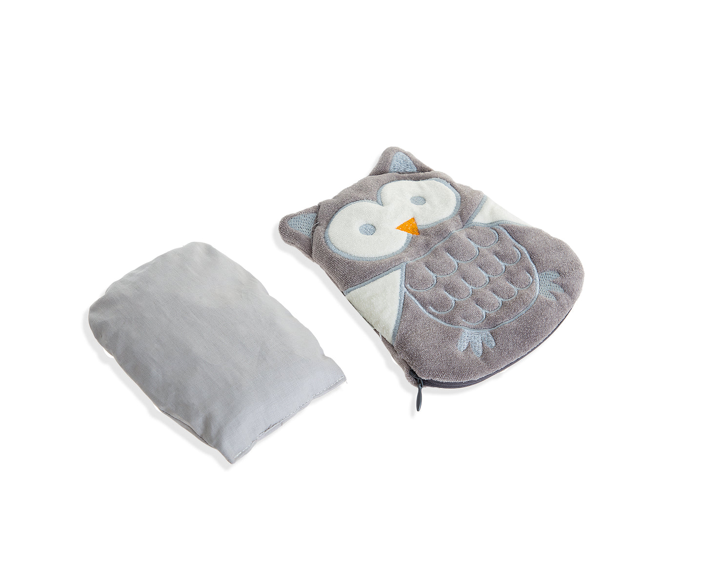 Babyjem velvet colic pillow with cherry core bag owl