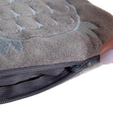 Babyjem velvet colic pillow with cherry core bag owl to reduce colic pain 14x17 cm