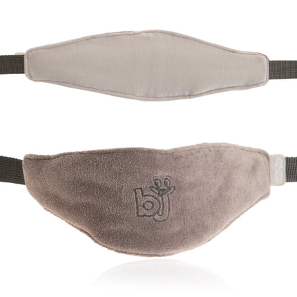 Babyjem auto head & neck support strap /grey / velvet