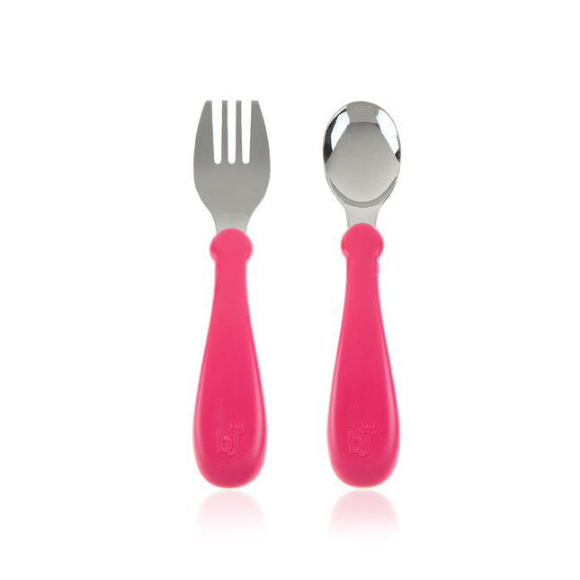 Babyjem steel spoon and fork