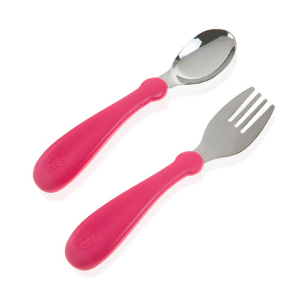 Babyjem steel spoon and fork