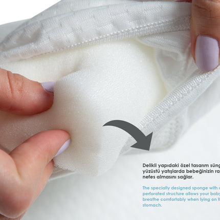 Babyjem baby eco reflux pillow / white