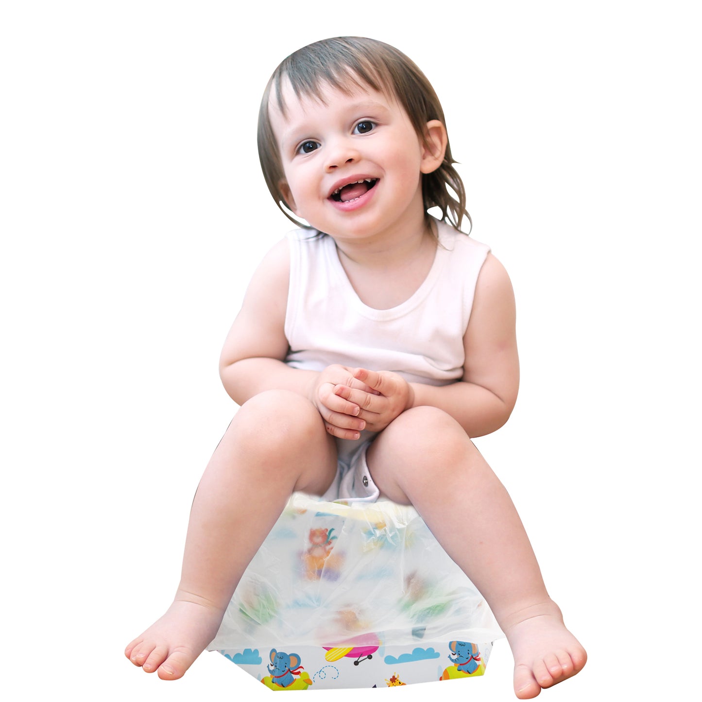 Babyjem portable carton travel potty with free 6 trash pods