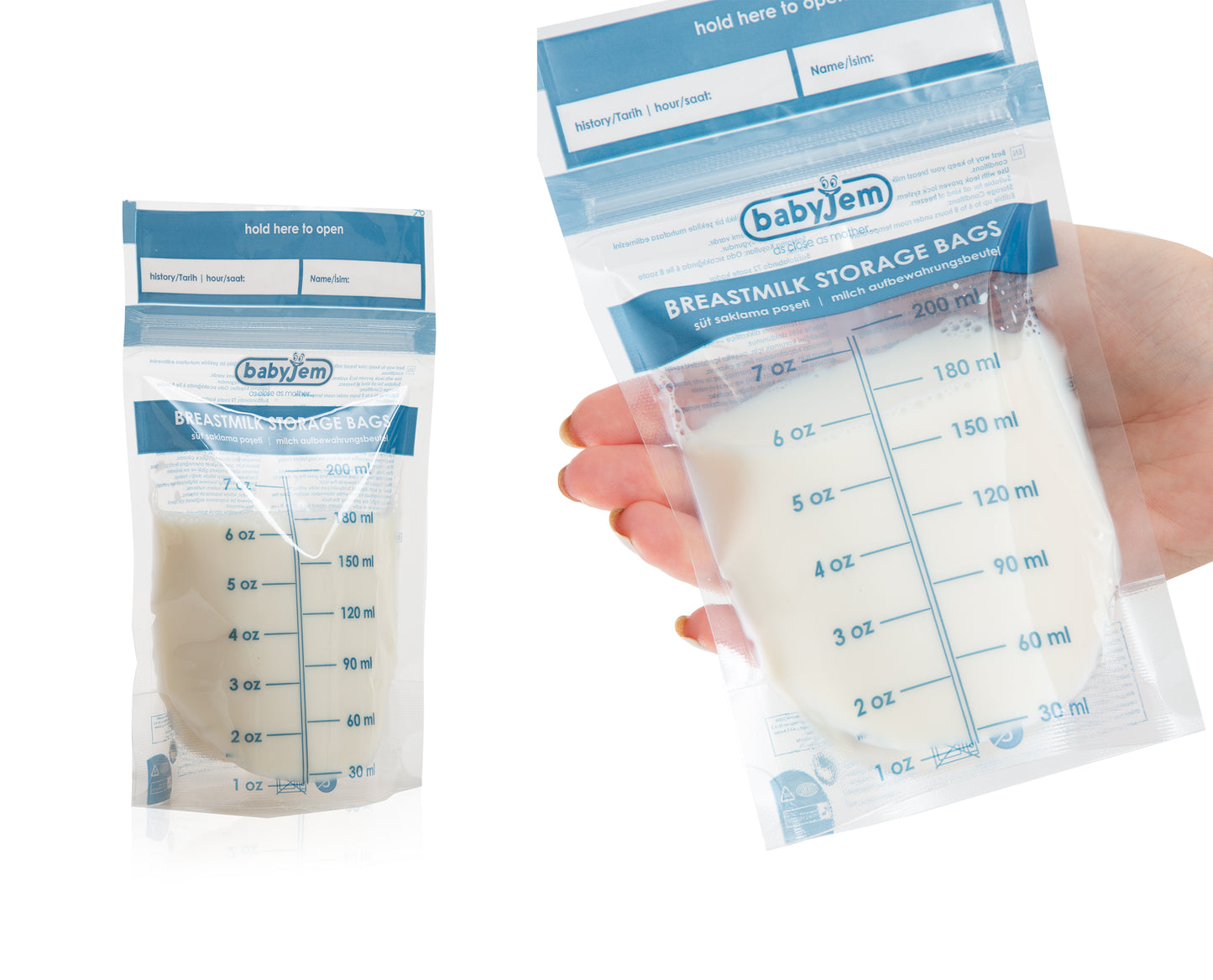 Babyjem breast milk storage bag 7oz (200ml)