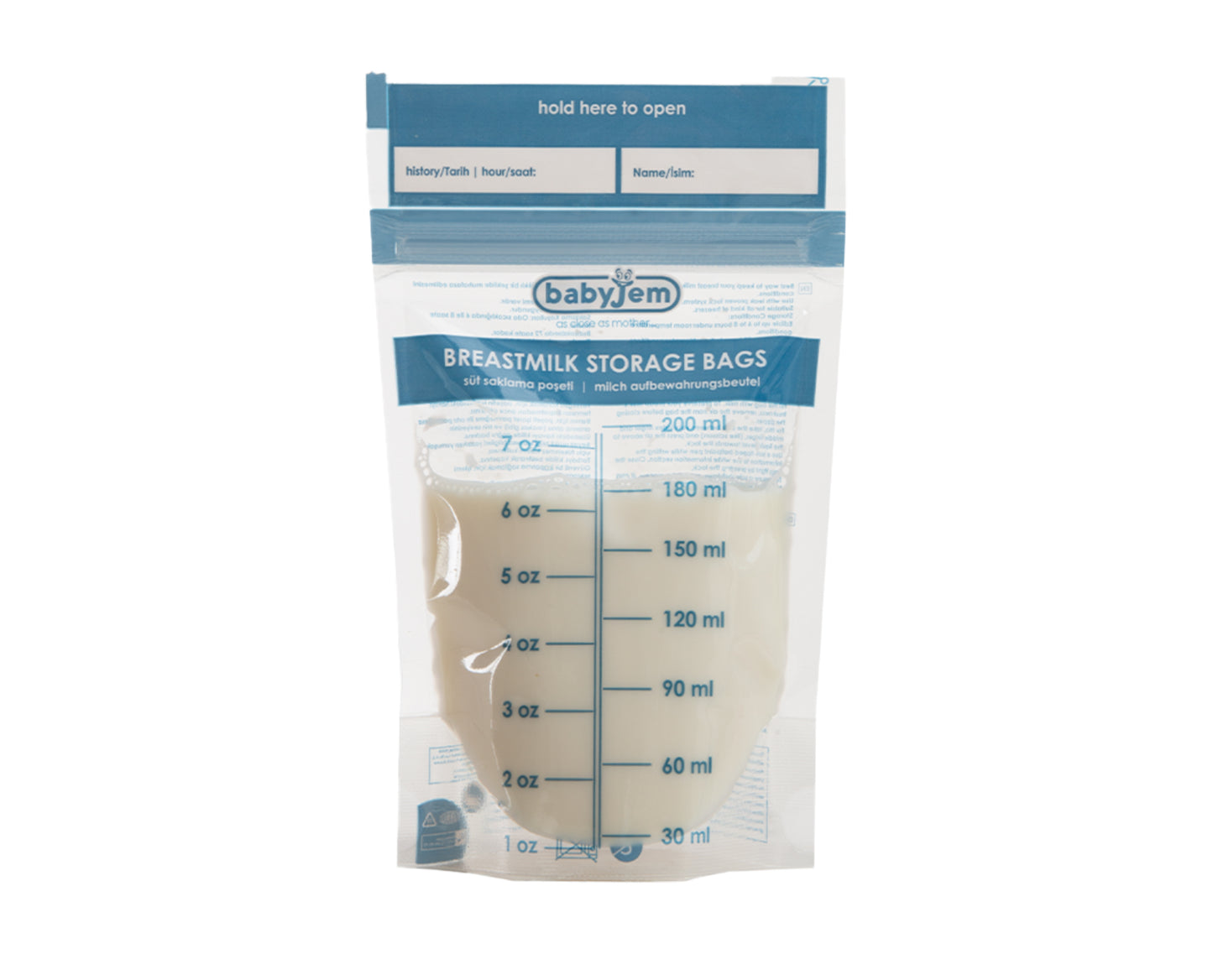 Babyjem breast milk storage bag 7oz (200ml)
