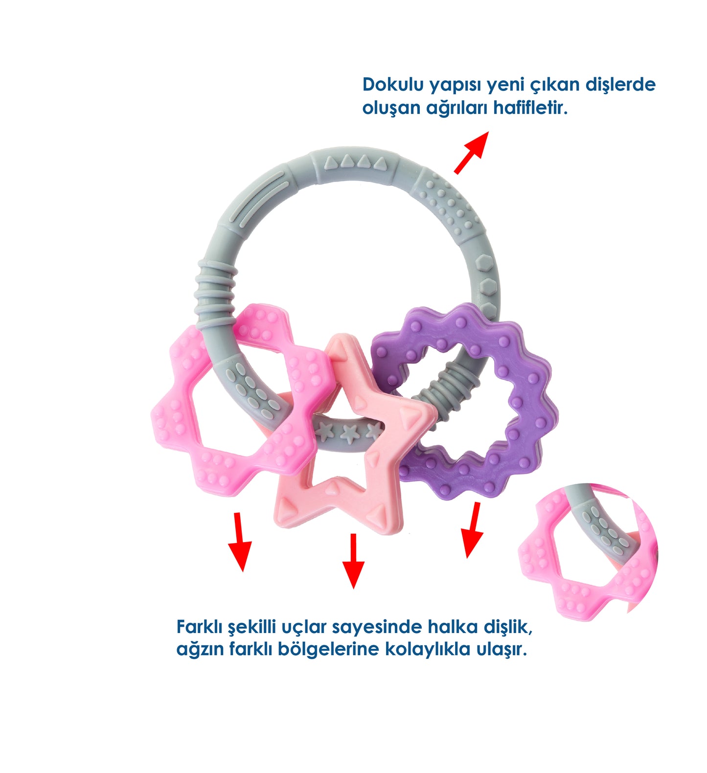 Babyjem silicon ring teether