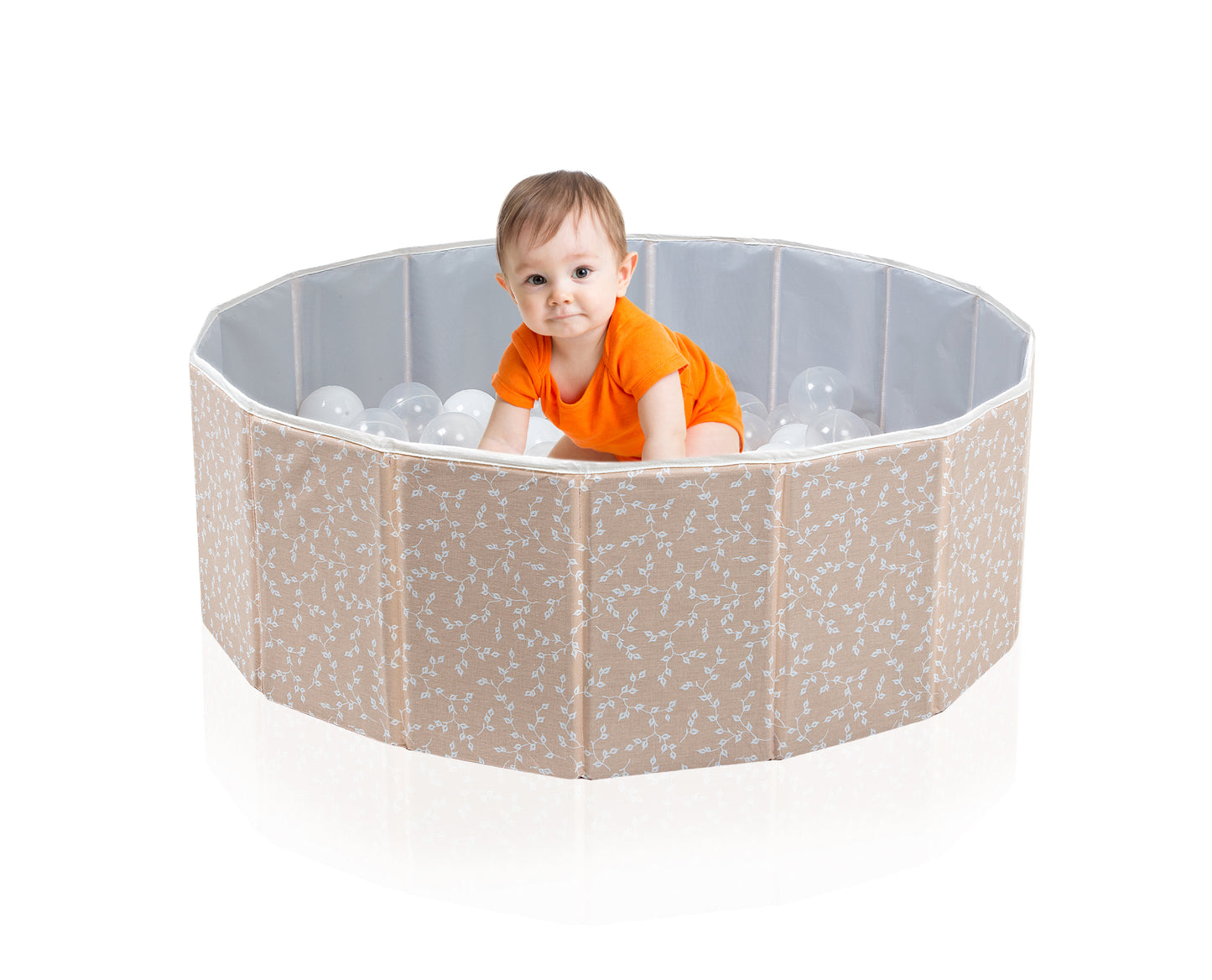 Babyjem foldable ball pool floral pattern (contains 100 balls)