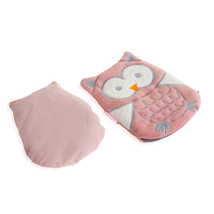 Babyjem velvet colic pillow with cherry core bag owl to reduce colic pain 14x17 cm