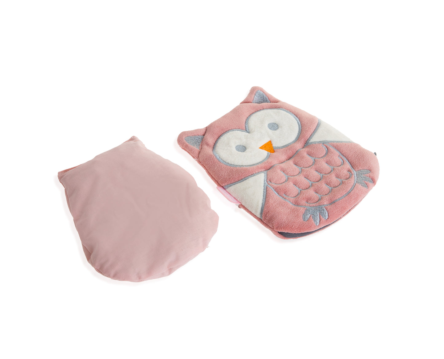 Babyjem velvet colic pillow with cherry core bag owl