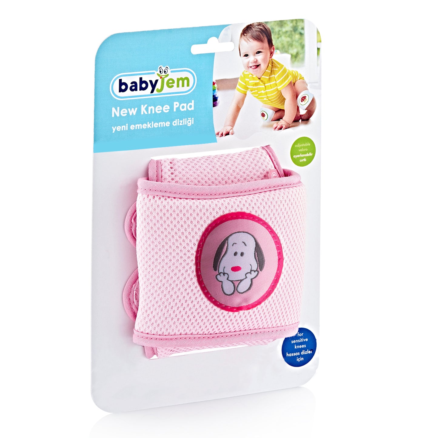 Babyjem knee ped with touch and close fastener