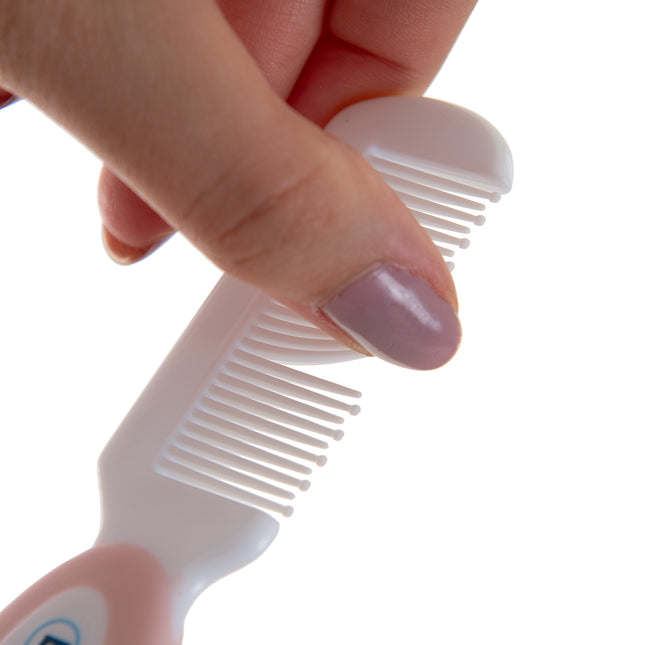 Babyjem brush comb set natural bristle